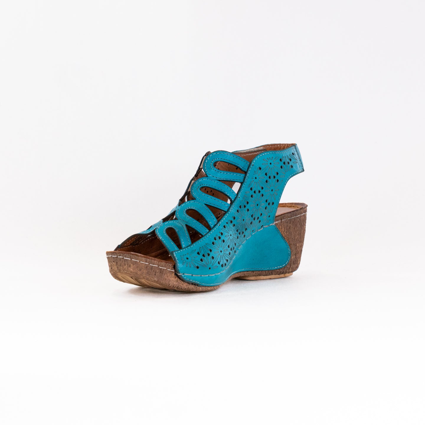 Spring Step Women's Inocencia Sandals in Turquoise Color