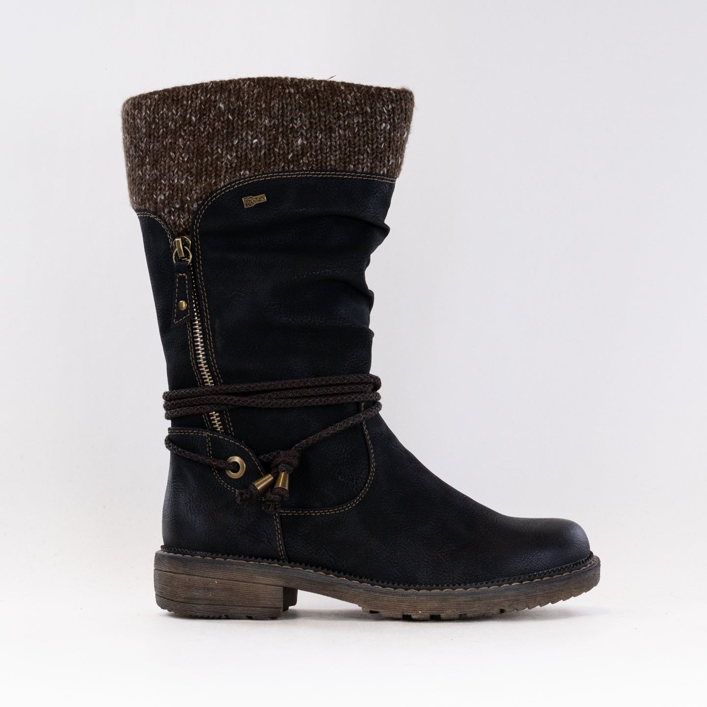 Women's Spring Step Acaphine Pull - on Water - Resistant Boots in Classic Black