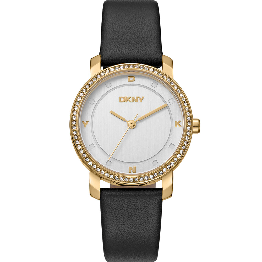 DKNY Astoria Glitz DK1L065L0025: 32mm Leather Strap Watch