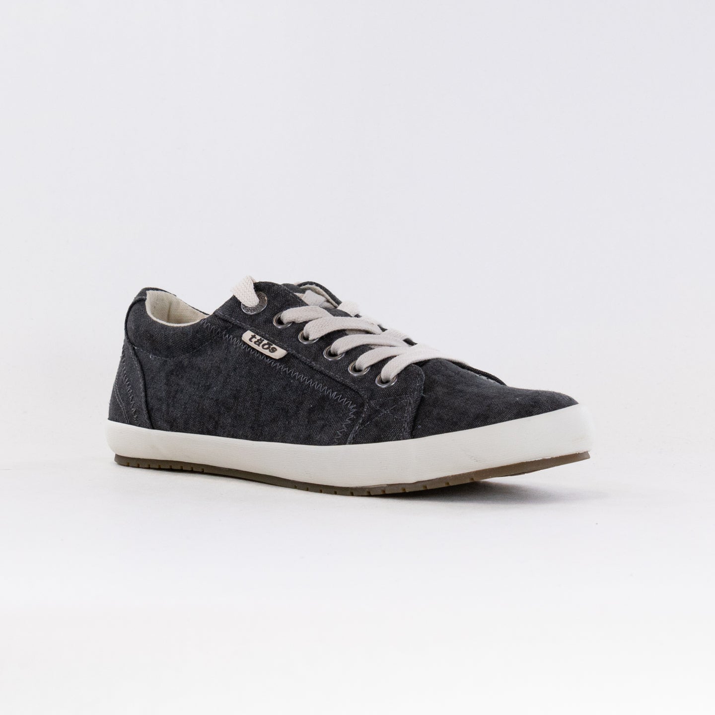 Taos Women's Star Charcoal Washed Canvas Casual Sneakers