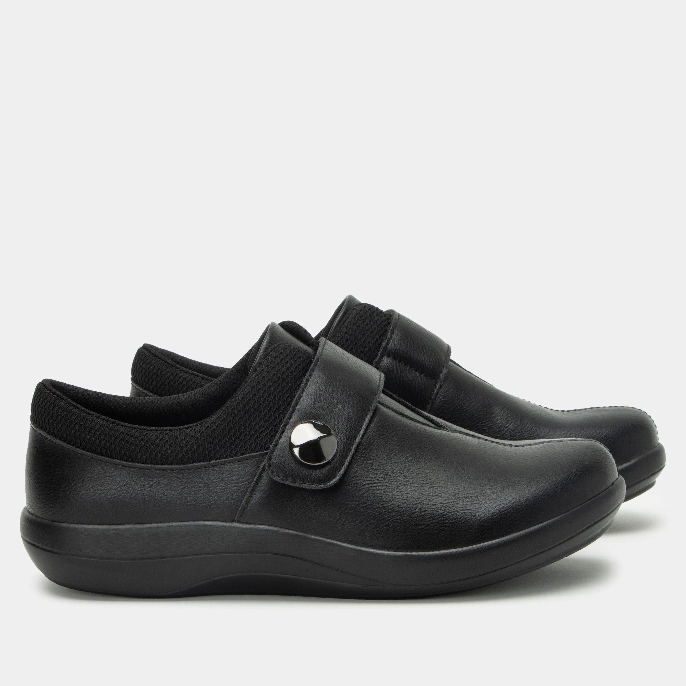 Women's Alegria Danni Slip-On Shoes in Jet Black Color