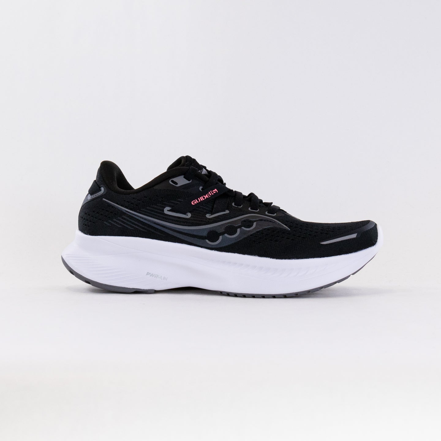 Women's Saucony Guide 16 Running Shoes - Classic Black and White