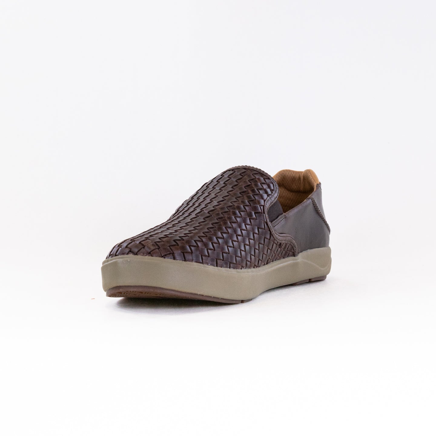 Olukai Men's Dark Wood Lae'ahi Lauhala - Stylish Slip-Ons