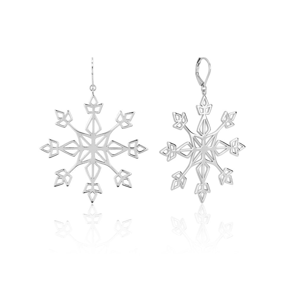 Disney Frozen II-themed Snowflake-shaped Jewelry Earrings
