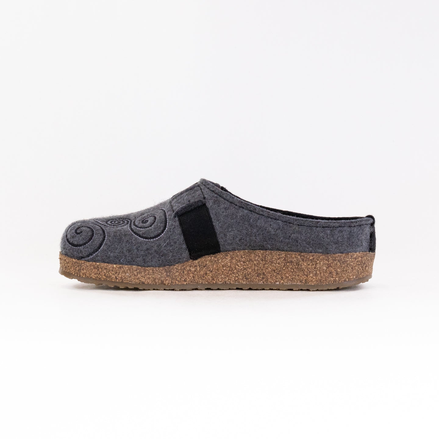 Women's Haflinger Magic Clogs in Elegant Black/Grey