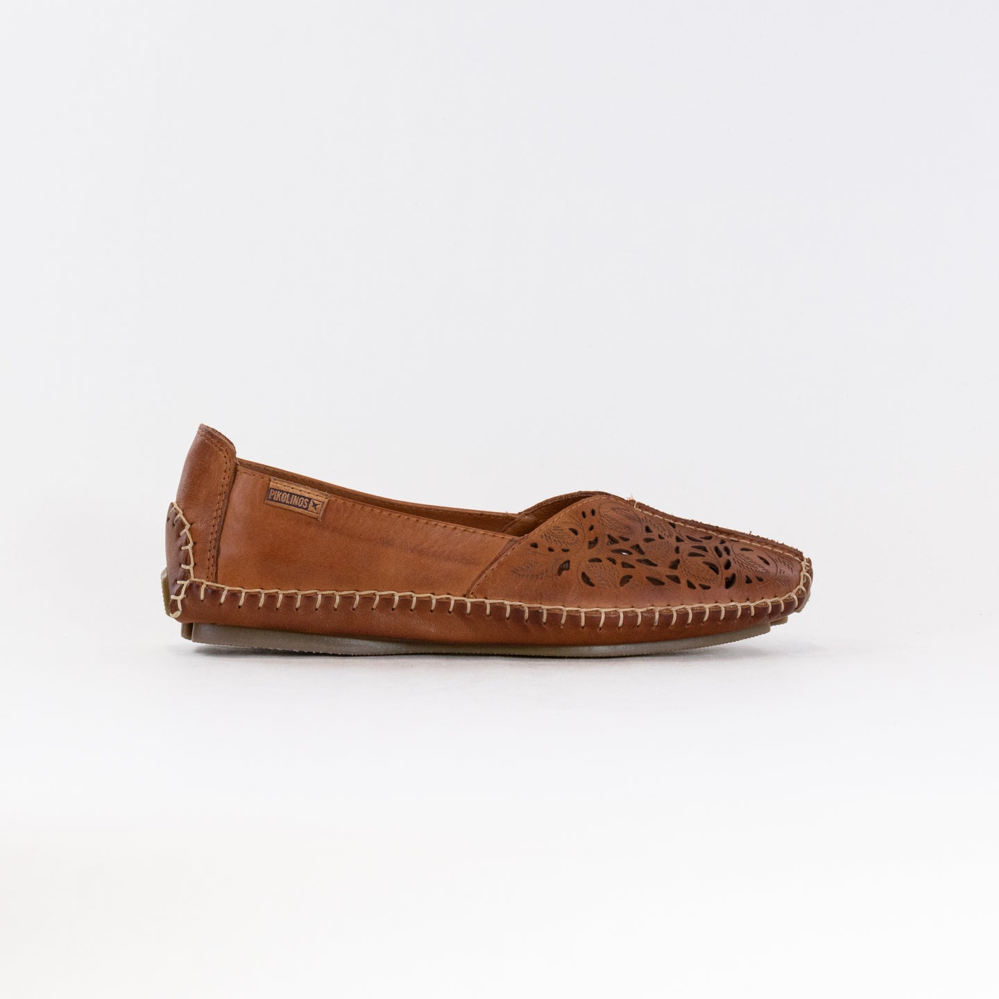Pikolinos Women's Brandy Jerez 578-4976 Punched Leather Slipper Loafers