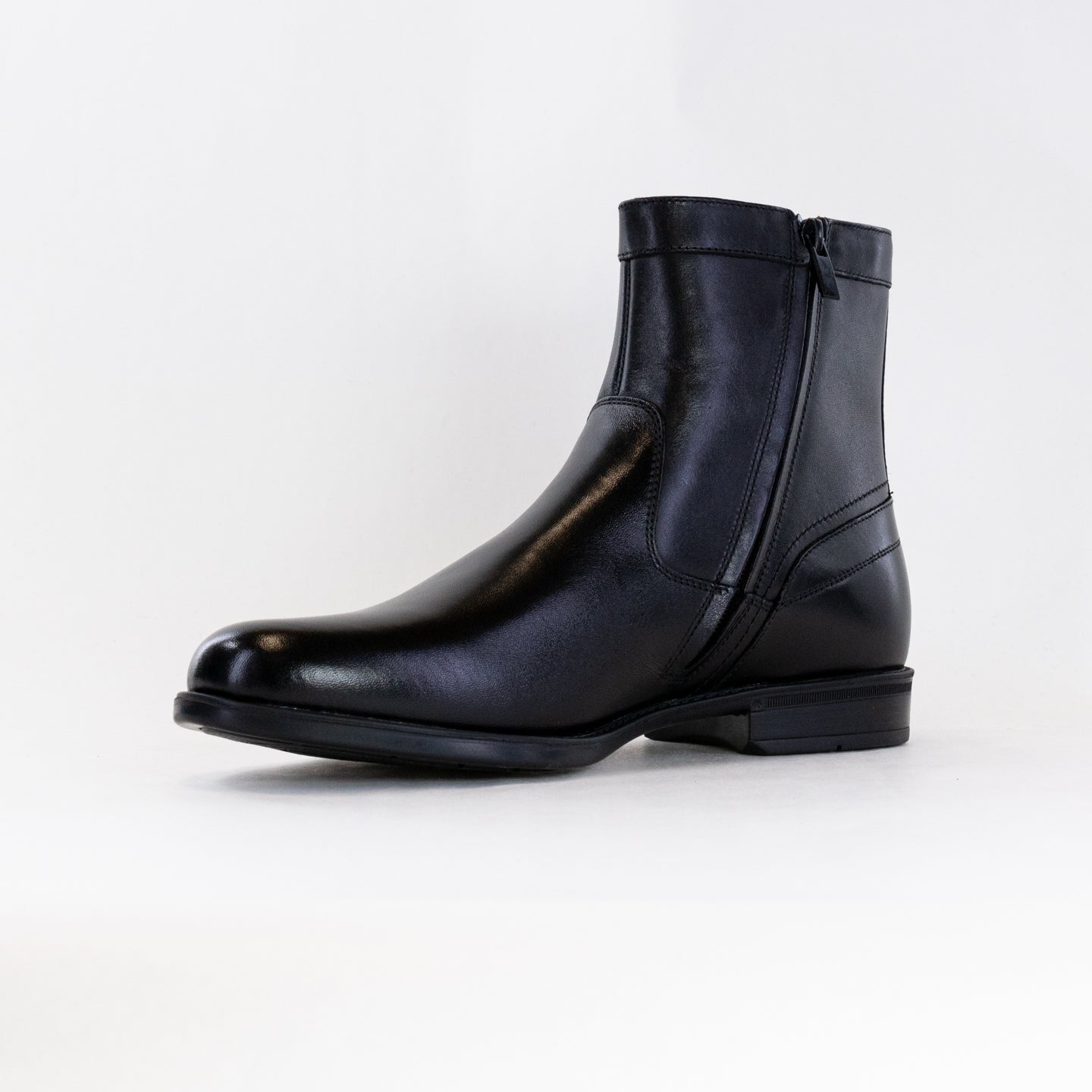 Black Florsheim Men's Midtown Zip Boot with Comfort Features