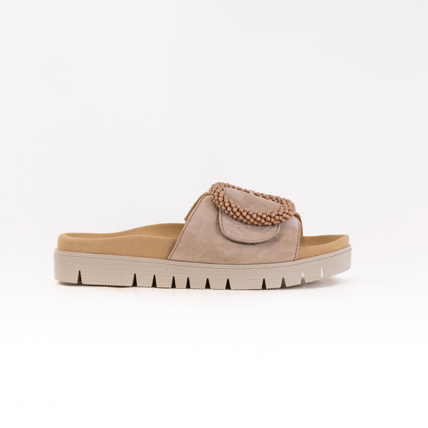 Gabor Women's 63.745 Caramel Sandals with Subtle Heel