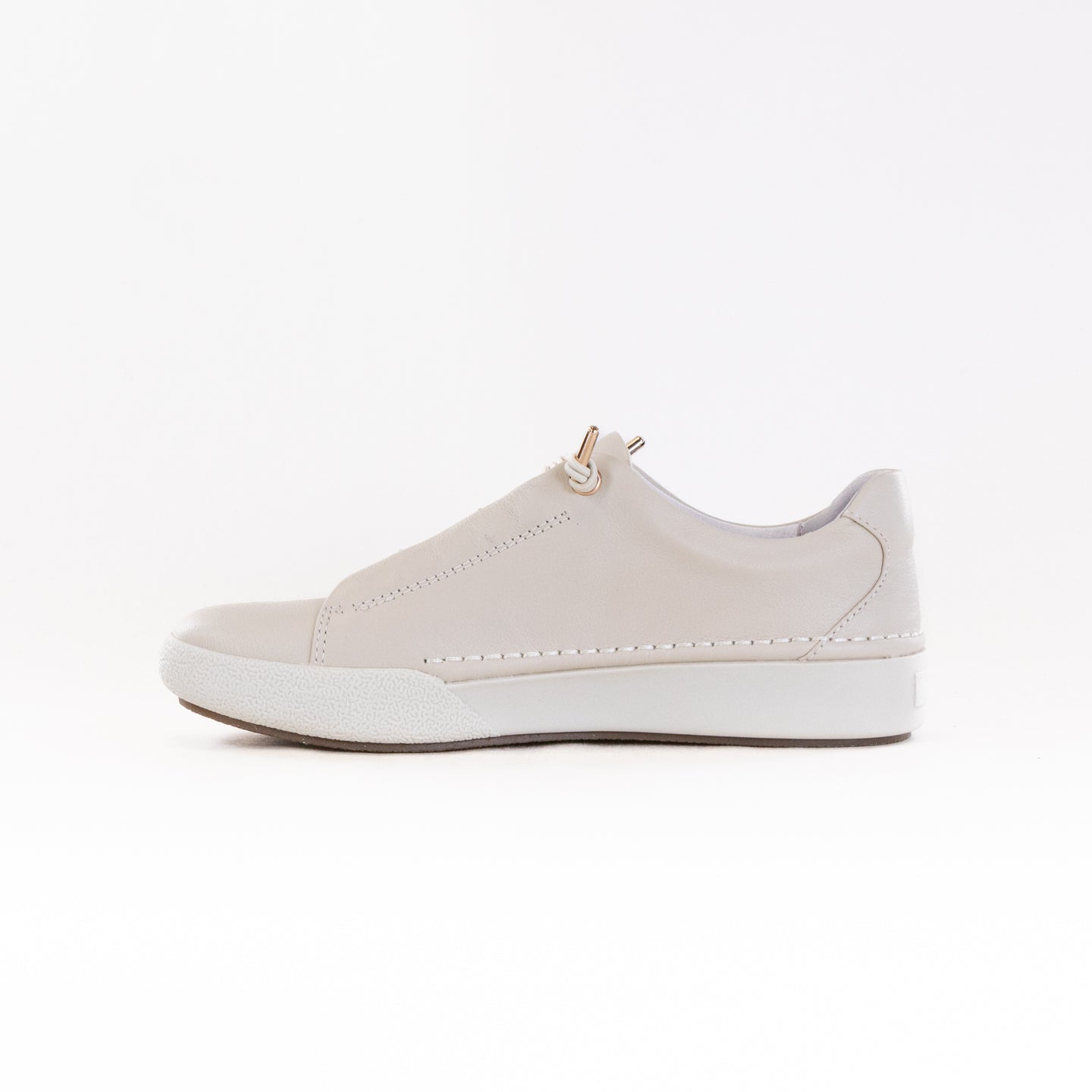 Josef Seibel Women's Claire 24 Cream Sneakers with Elastic Lacing