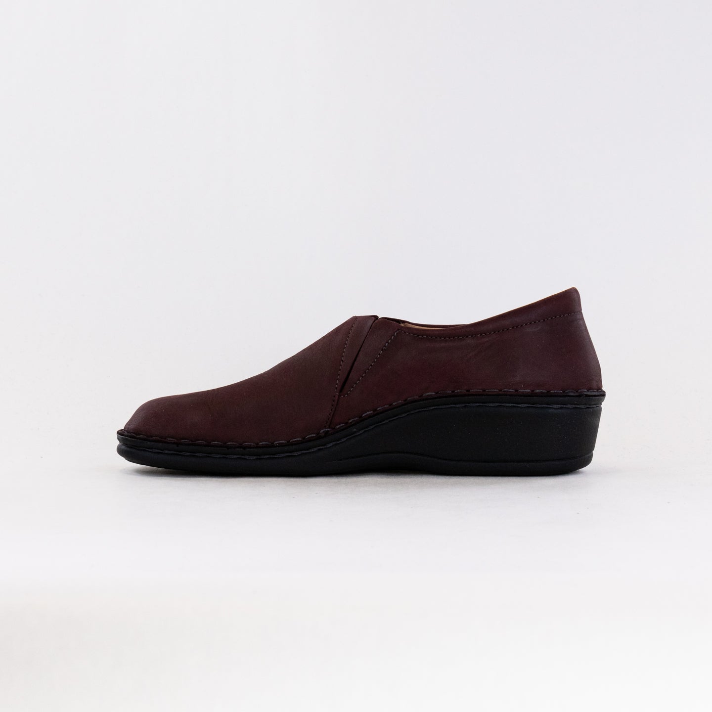 Women's Bordeaux Leather Finn Comfort Newport Casual Shoes