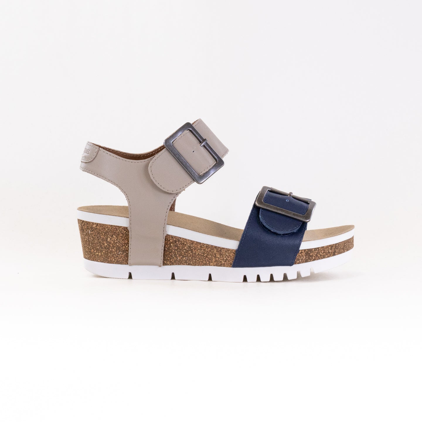 Josef Seibel Women's Quinn 02 Lightweight Wedge Sandals in Ocean/Creme