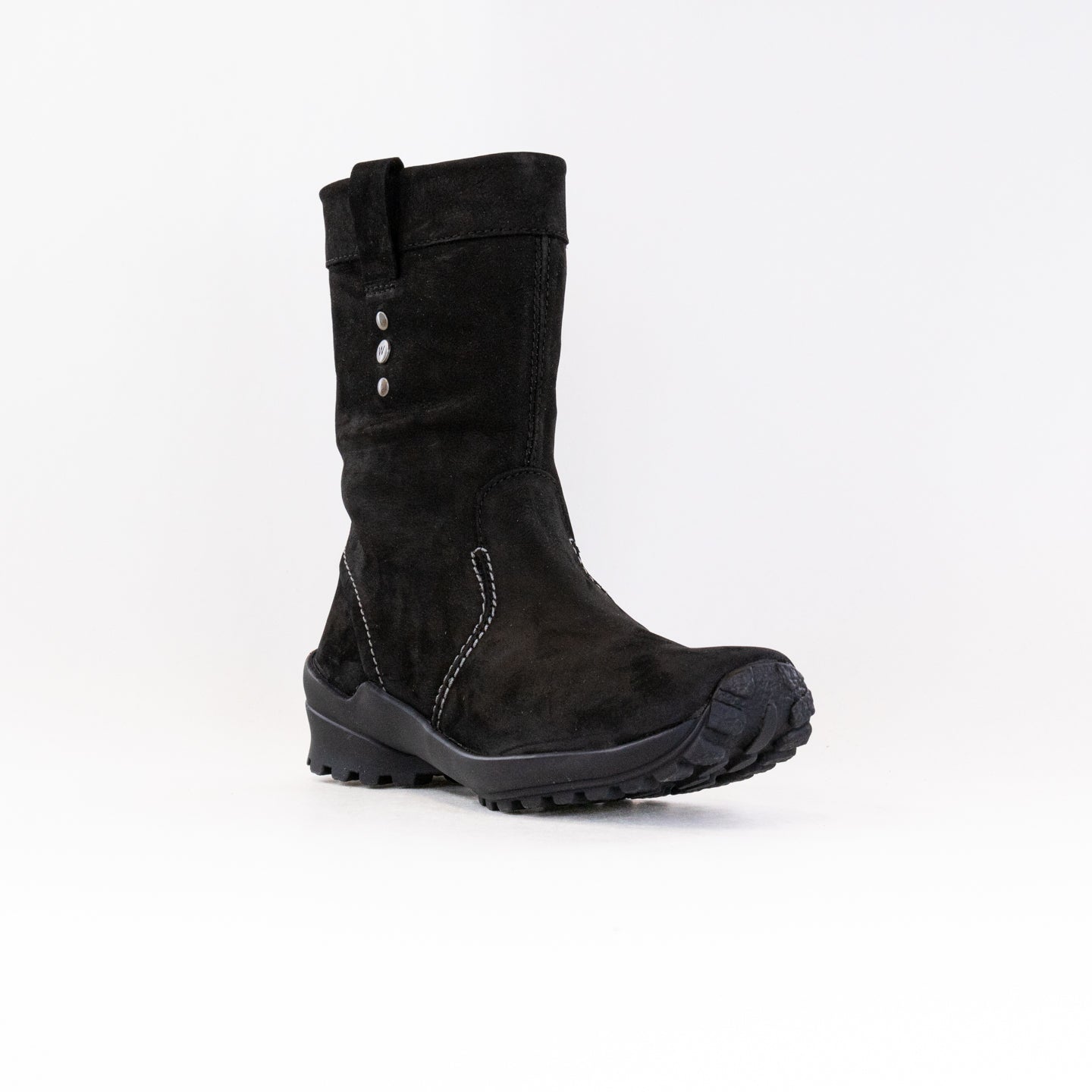 Wolky Women's Bryce WR Black Oiled Leather Winter Water-Resistant Shoes
