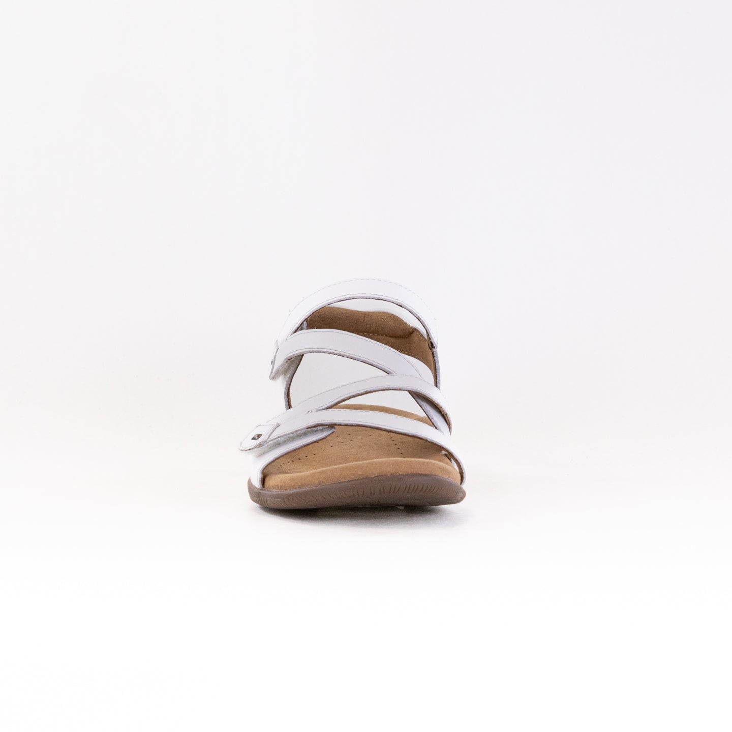 Taos Women's Big Time White Slip-on Sandals with Back Strap
