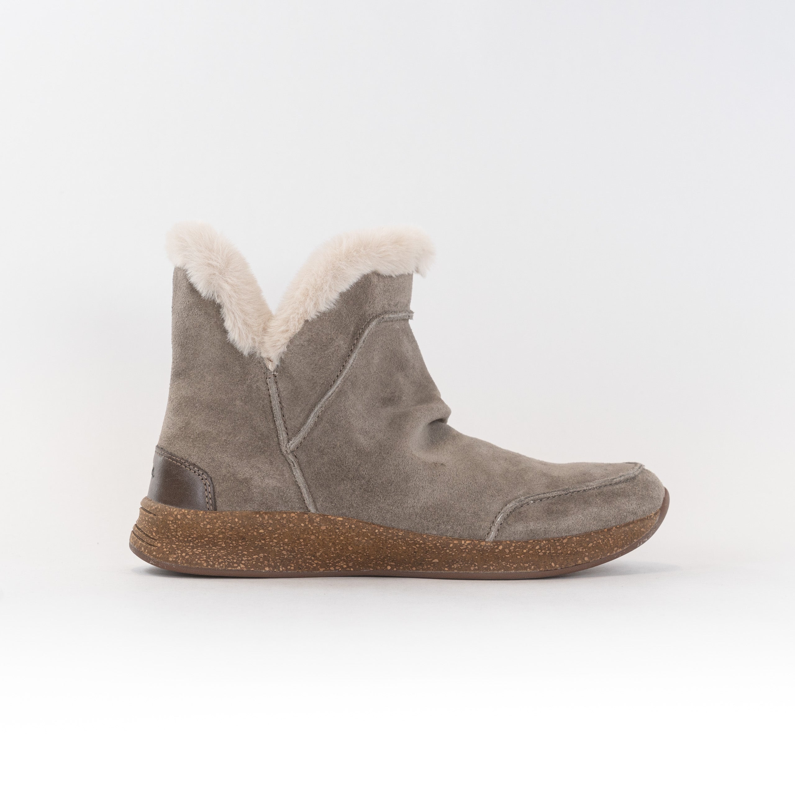Women's Taos Future Mid Dark Taupe Suede Cozy Booties