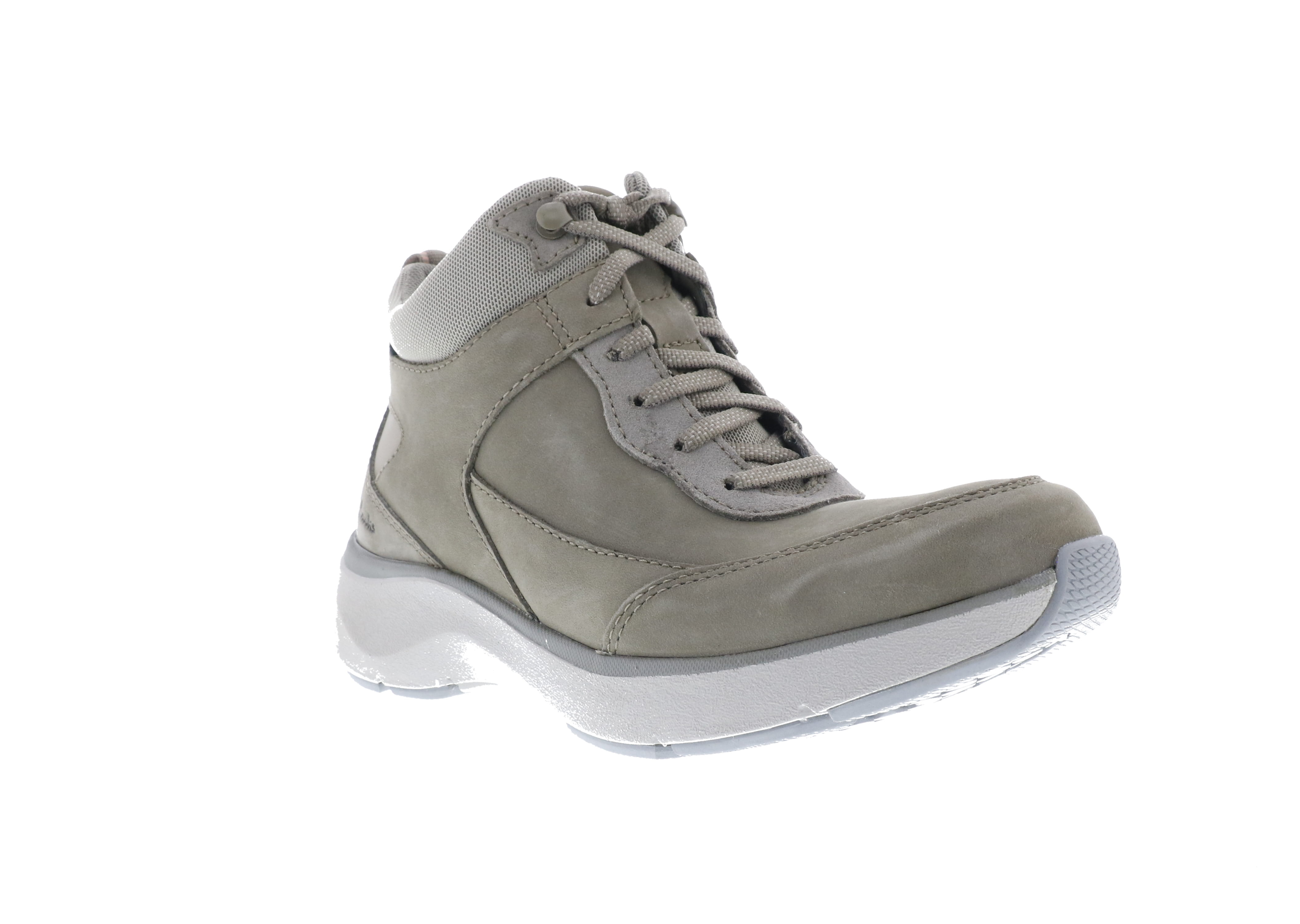 Women's Clarks Wave 2.0 MID Sage Nubuck Active Ankle Boots