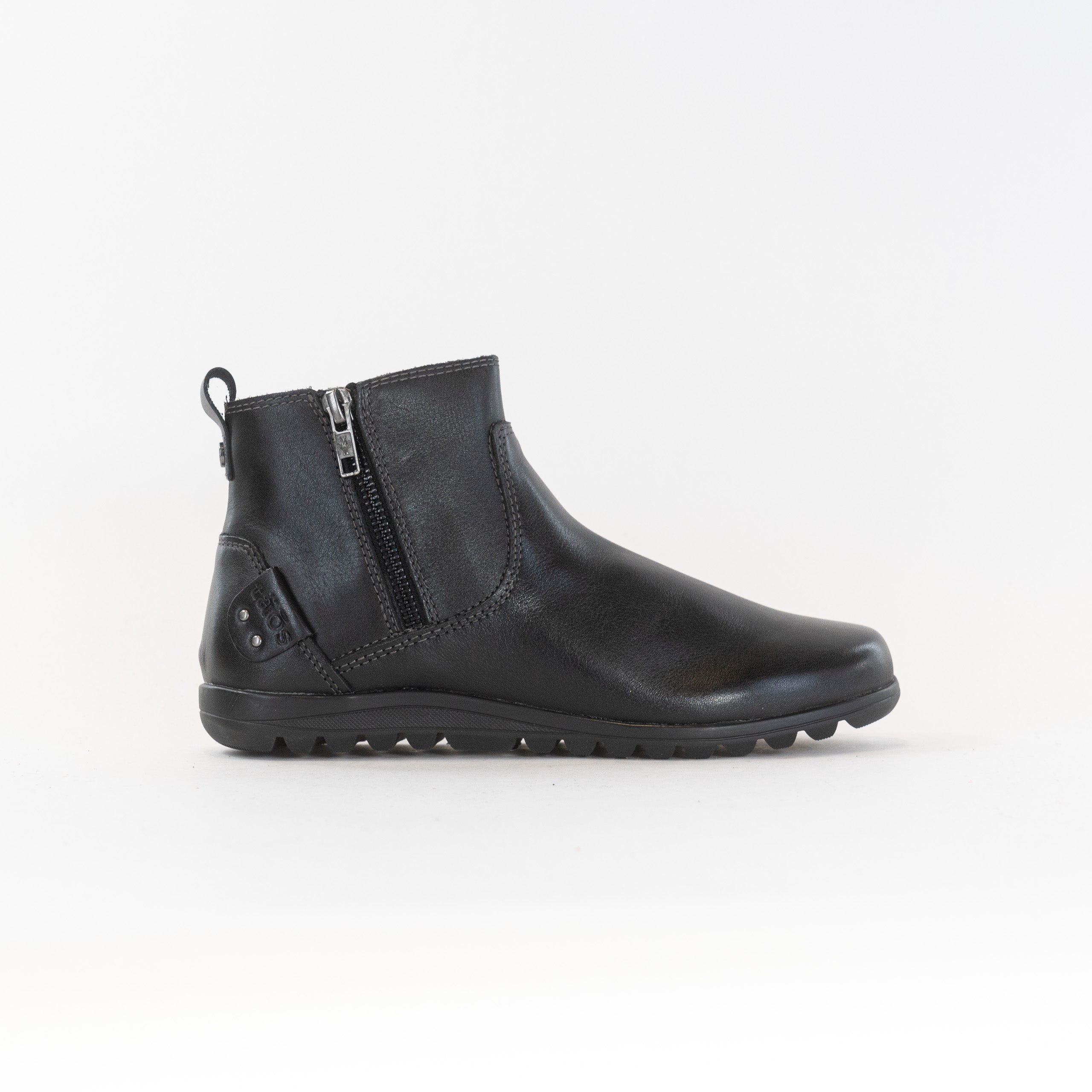 Women's Taos Select Black Ankle Booties with Double Zippers