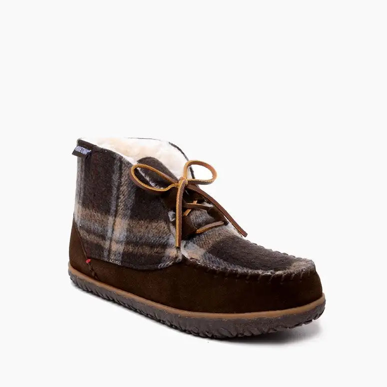 Minnetonka Women's Torrey Slipper Boots in Chocolate Multi