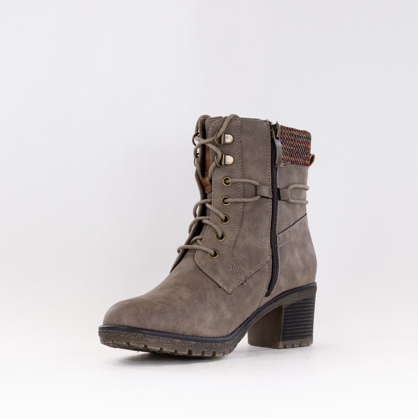 Spring Step Women's Hellewn Casual Mid Boots in Taupe Color