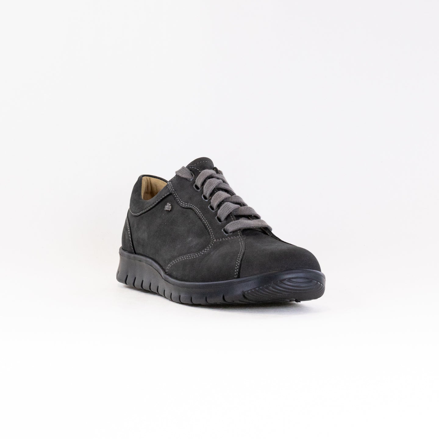Men's Finn Comfort Chennai Black Leather Lace - Up Shoes