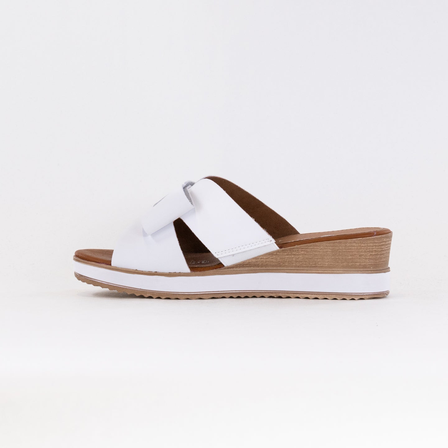 Remonte Women's Jerilyn 56 White Leather Sandal for Comfortable Wear