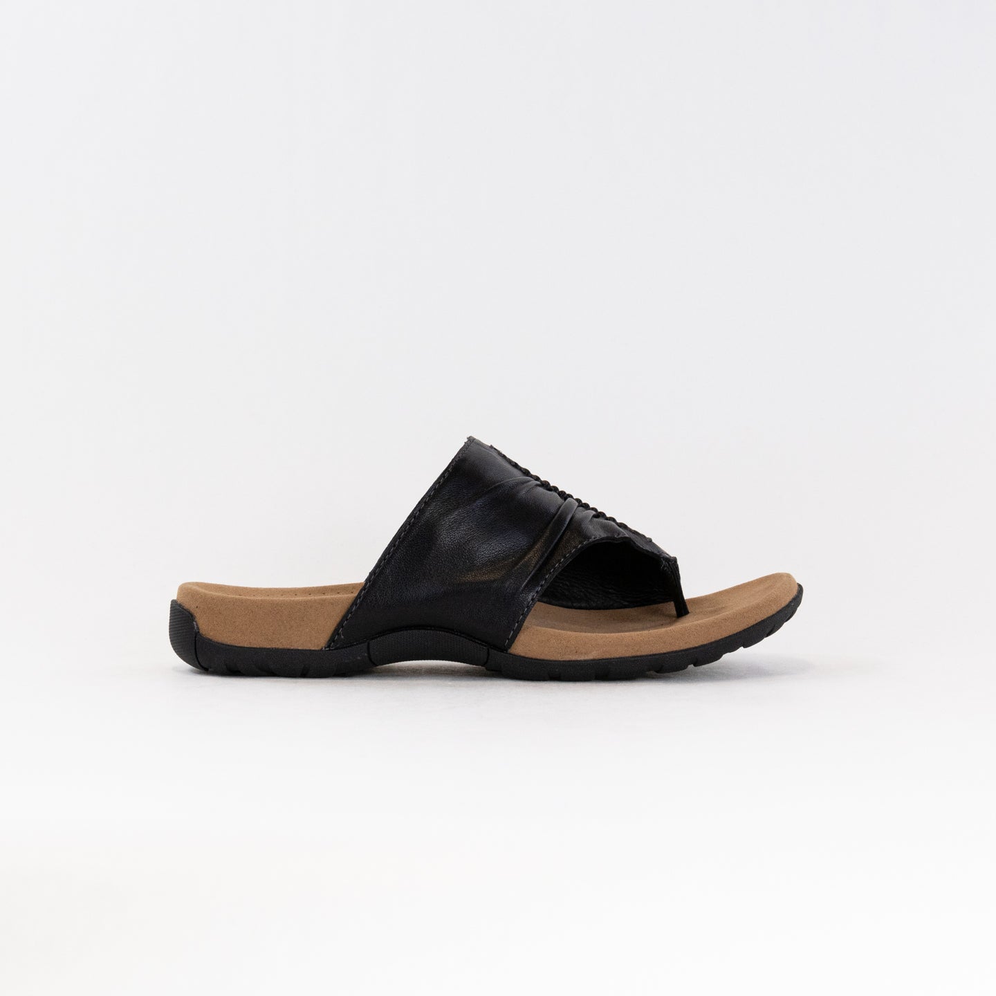 Taos Women's Elegant Black Leather Gift 2 Sandals
