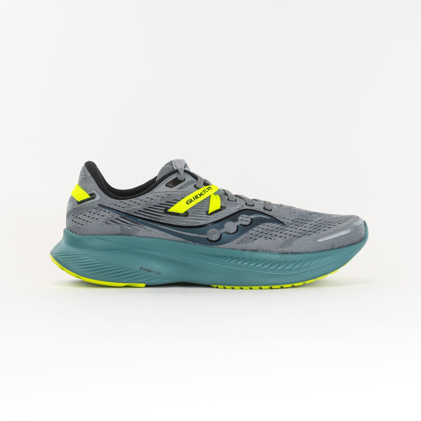 Saucony Men's Guide 16 Running Shoes in Fossil/Moss Color