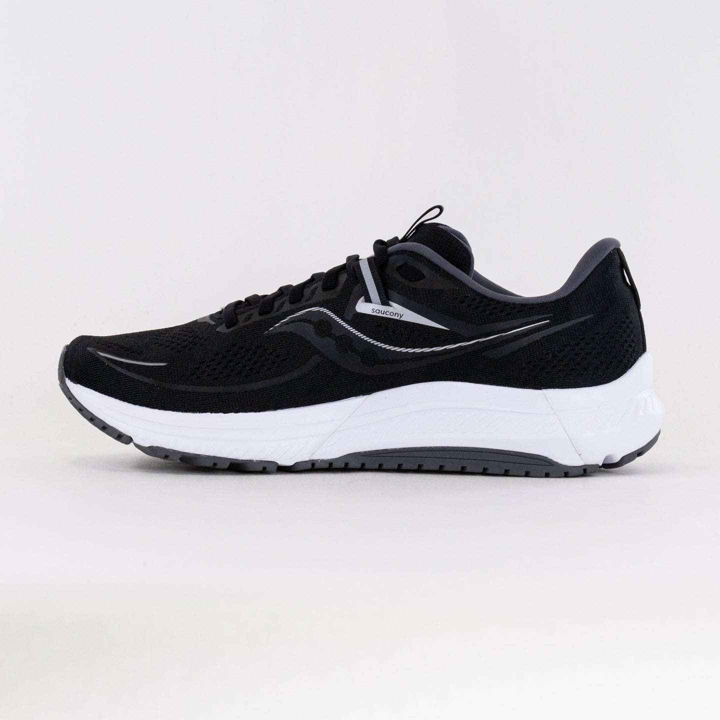 Saucony Men's Omni 21 Running Shoes - Black and White Color Combination