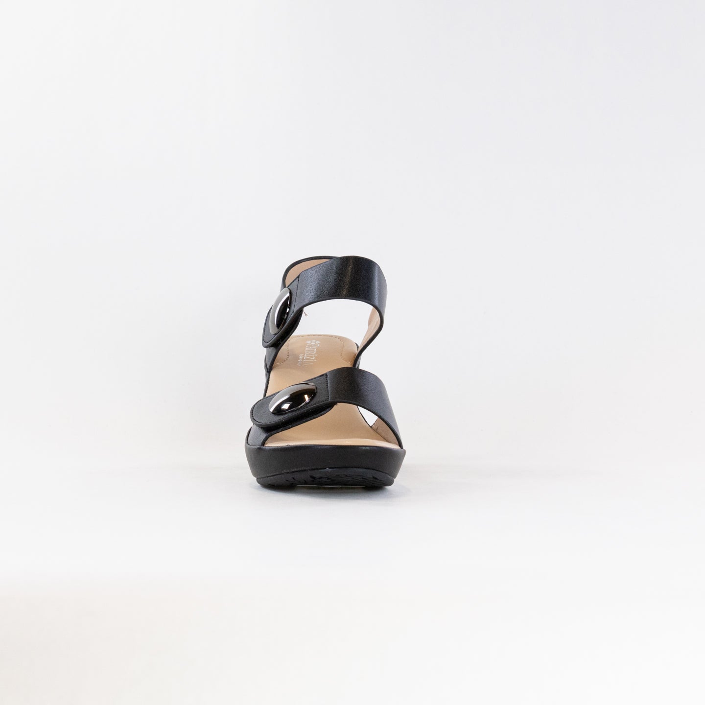 Stylish Spring Step Dade Women's Black Quarter Strap Sandals