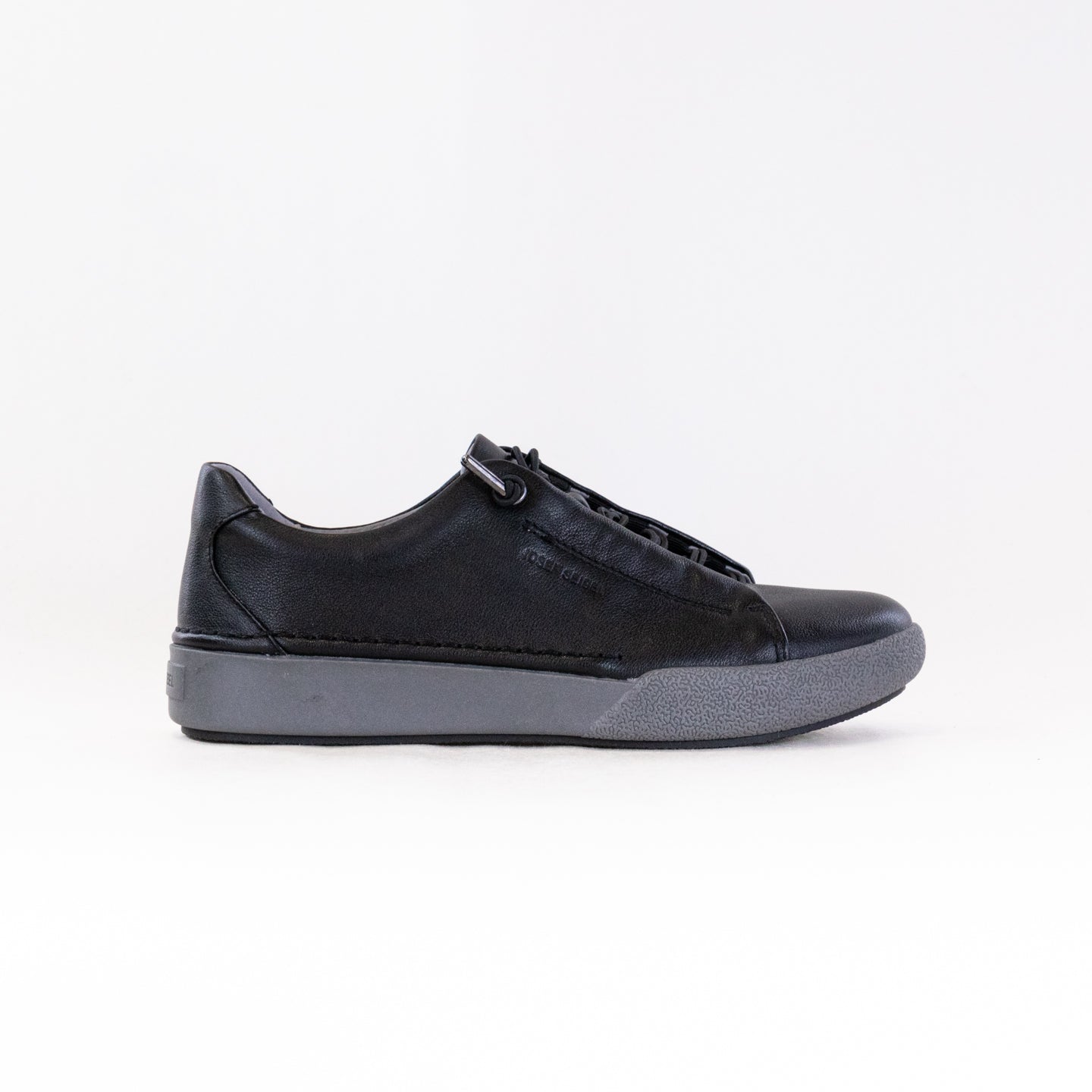 Josef Seibel Women's Claire 24 Black Leather Slip-on Sneakers