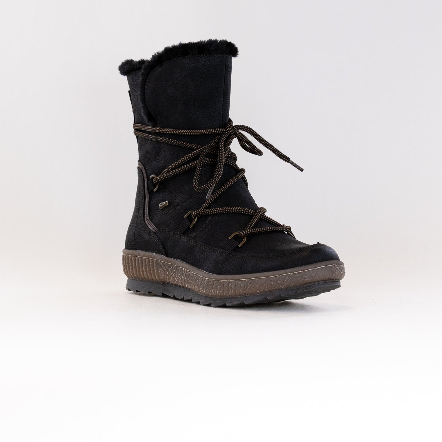 Women's Spring Step Black Romera Waterproof Comfort Boot