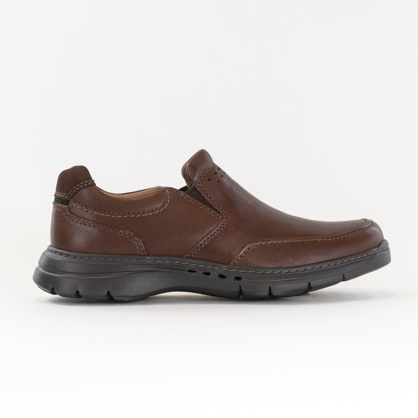 Clarks Men's Un Brawley Step Casual Shoes in Mahogany Color