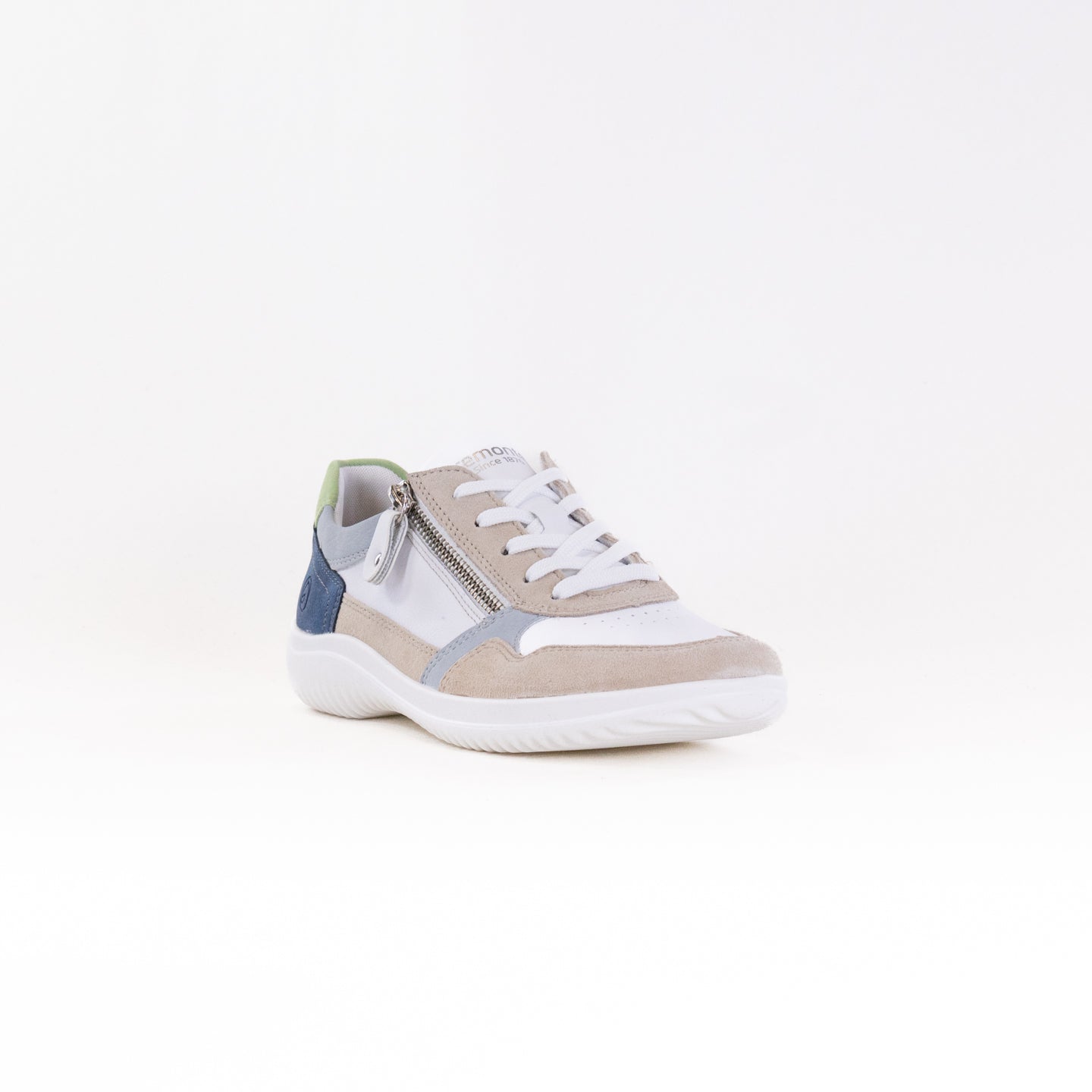 Stylish Women's Remonte Louann D1E06 Lace - Up Shoes in Iceberg, White, and Blue Color Scheme
