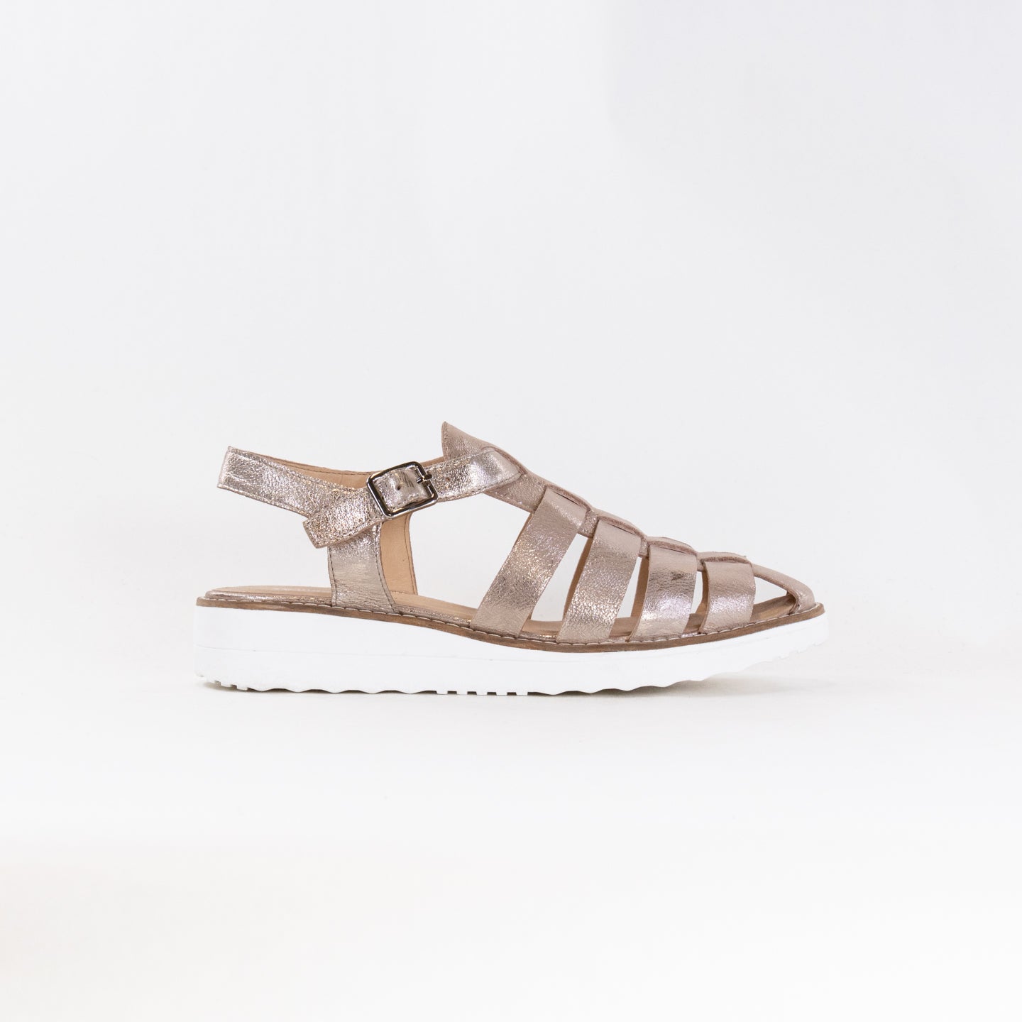 Django And Juliette Women's Oblight Platino Scratch-Resistant Leather Shoes