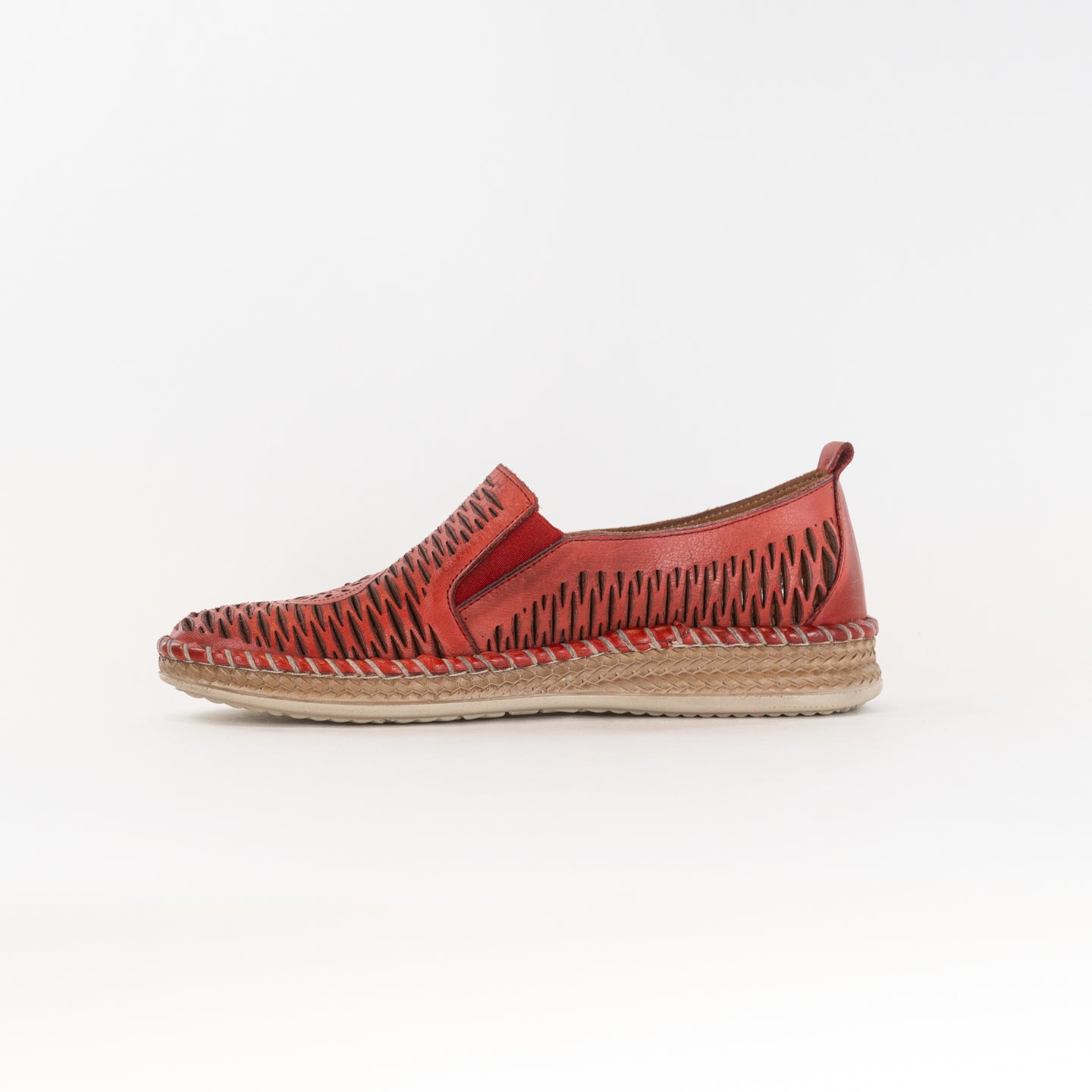 Spring Step Women's Newday Casual Slip-on Shoes in Stunning Red