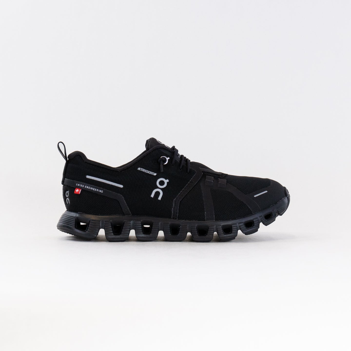 Women's All Black On Cloud 5 Waterproof Running Shoes