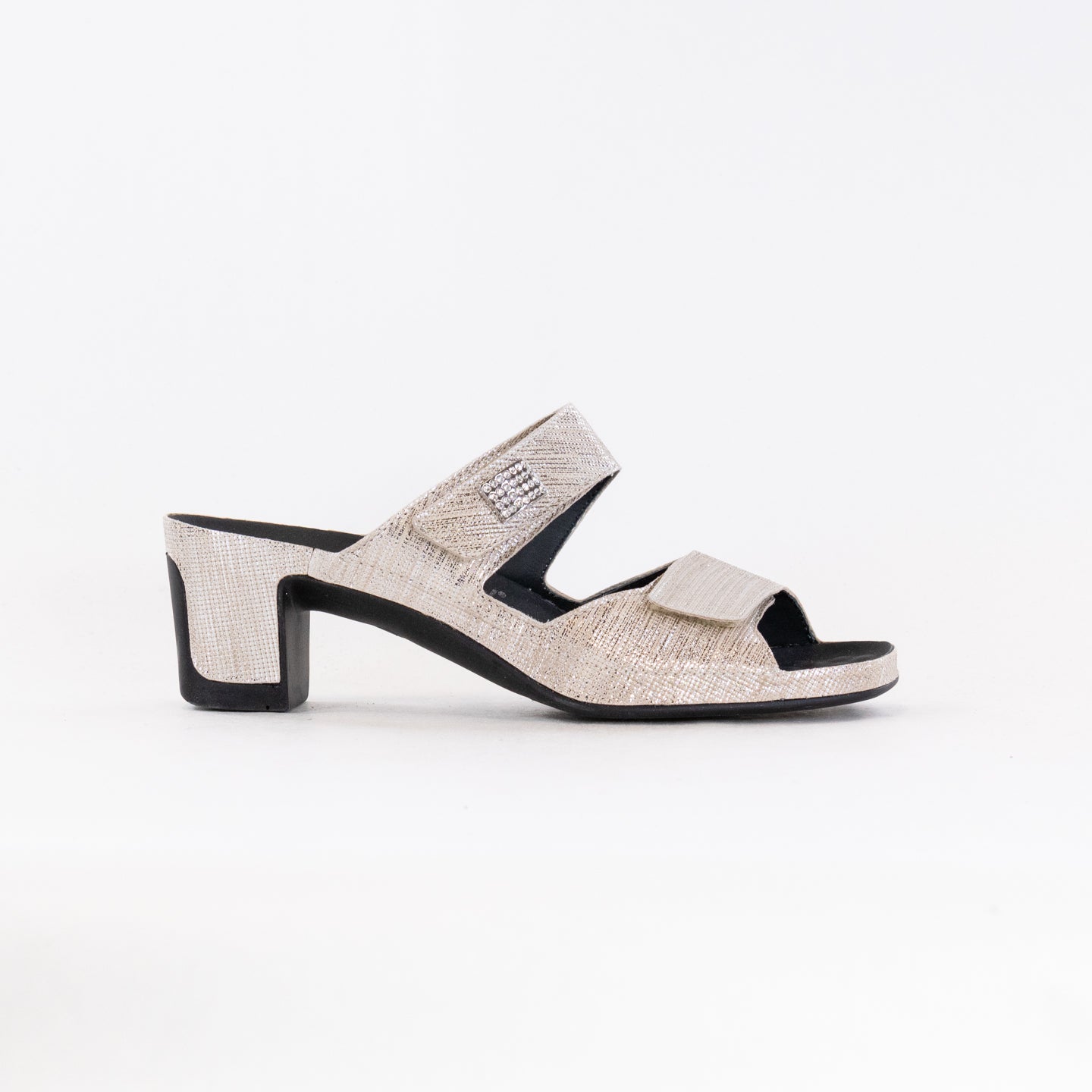 Women's Vital Joy Mule Sandals in Stunning Dunk Gold Metallic Leather