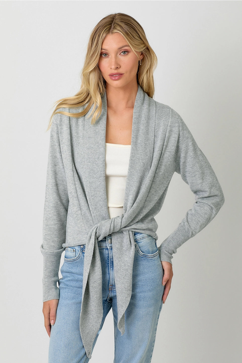 MYSTREE Fashionable Multi - Style Open - Front Sweater Cardigan for Versatile Wear