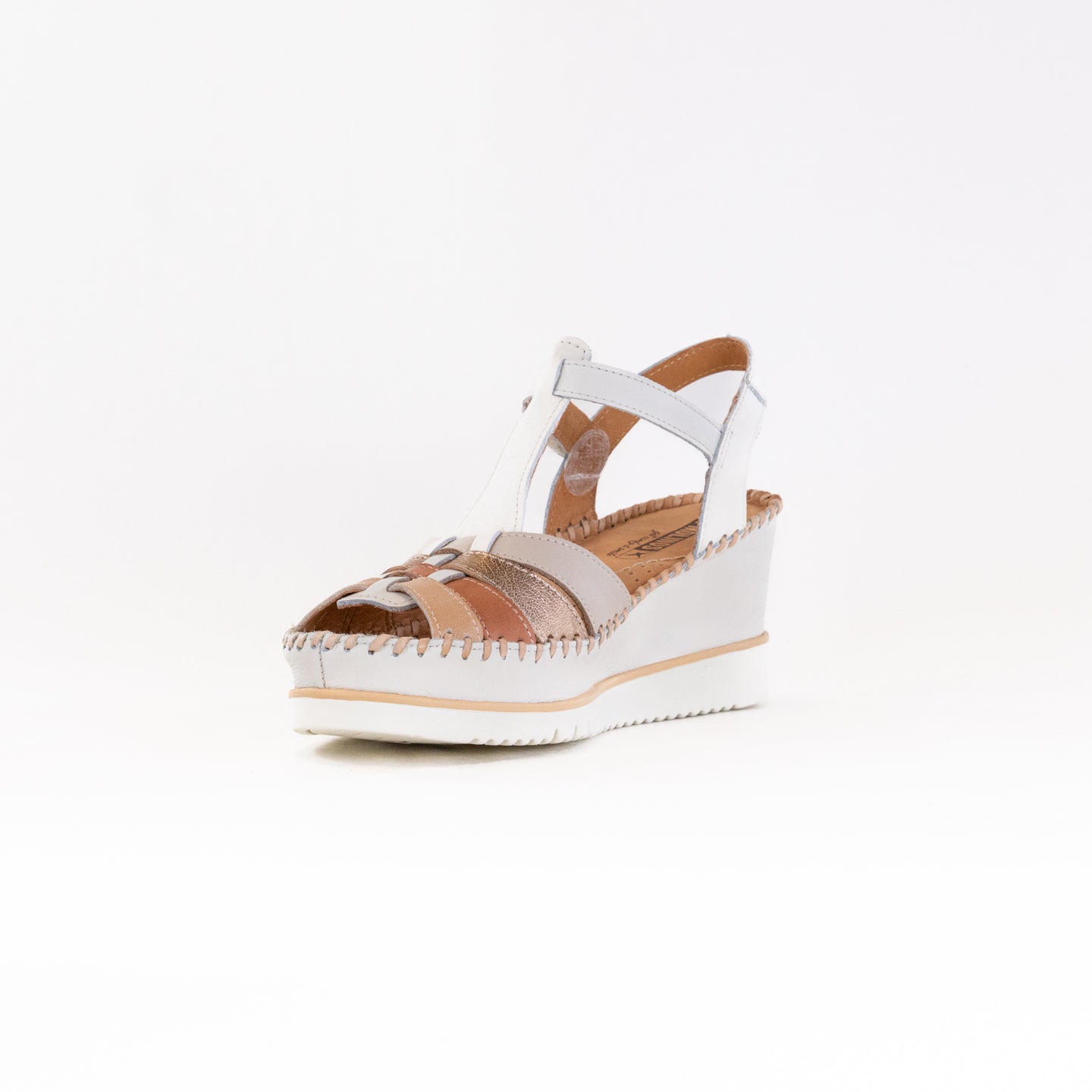 Pikolinos Women's Fashionable Aquadulce Wedge Sandals in Cream Color - W3Z - 1836C1