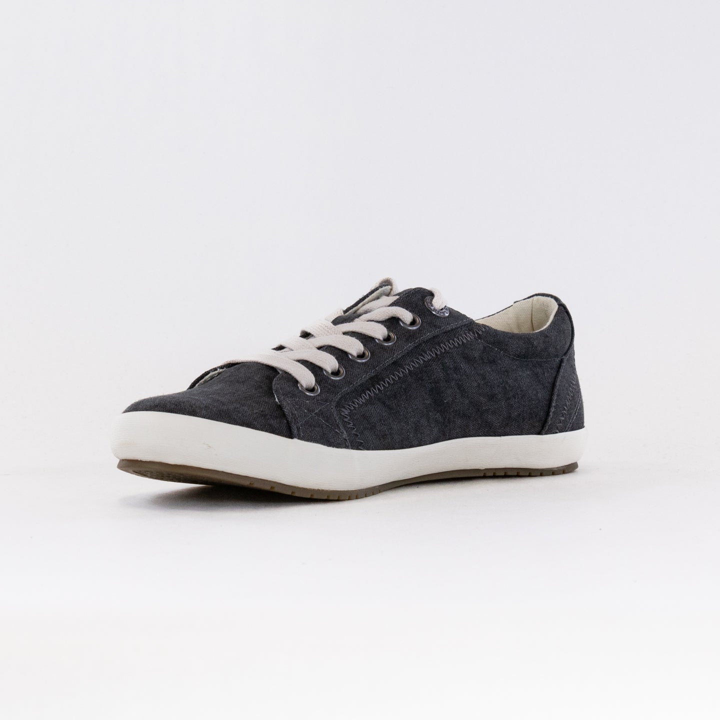 Taos Women's Star Charcoal Washed Canvas Casual Sneakers