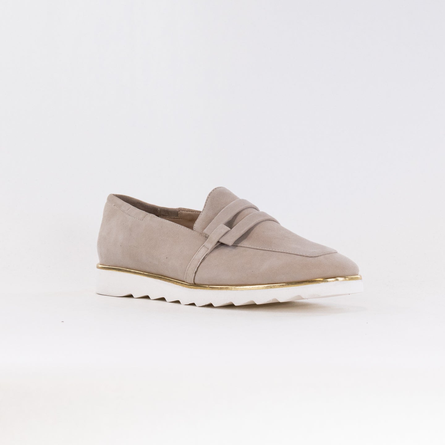 Women's Sand Suede Ara Laura Loafers with Sporty Style