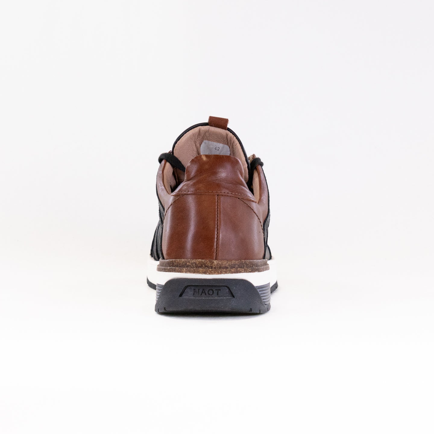 Naot Men's Magnify Soft Chestnut Black Leather Shoes