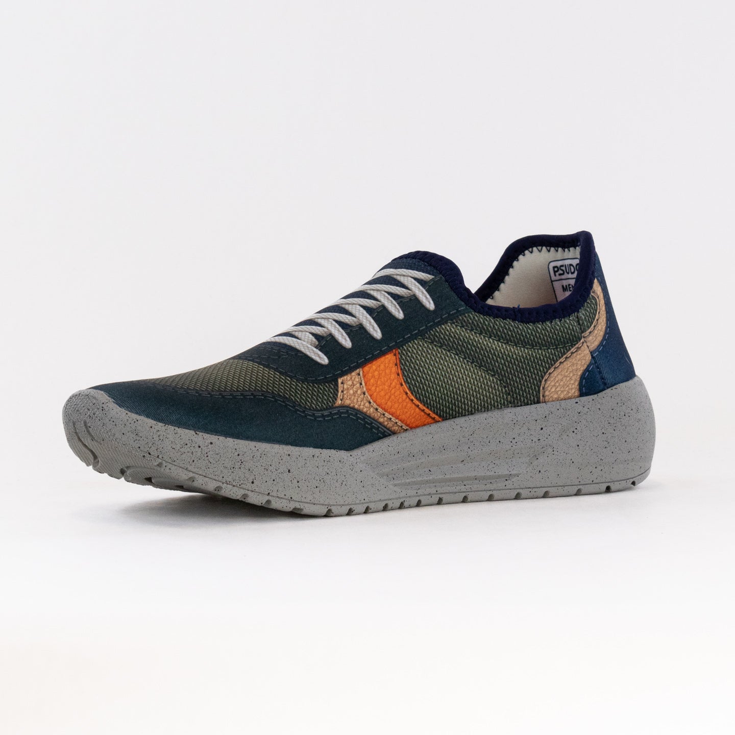Men's Military Fatigue Style PSUDO Court Slip - on Sneakers
