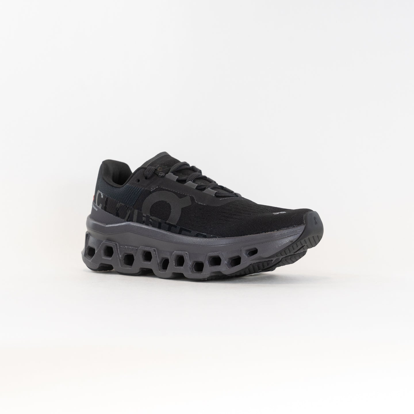 Women's On Cloudmonster Running Shoes - Black/Magnet Color