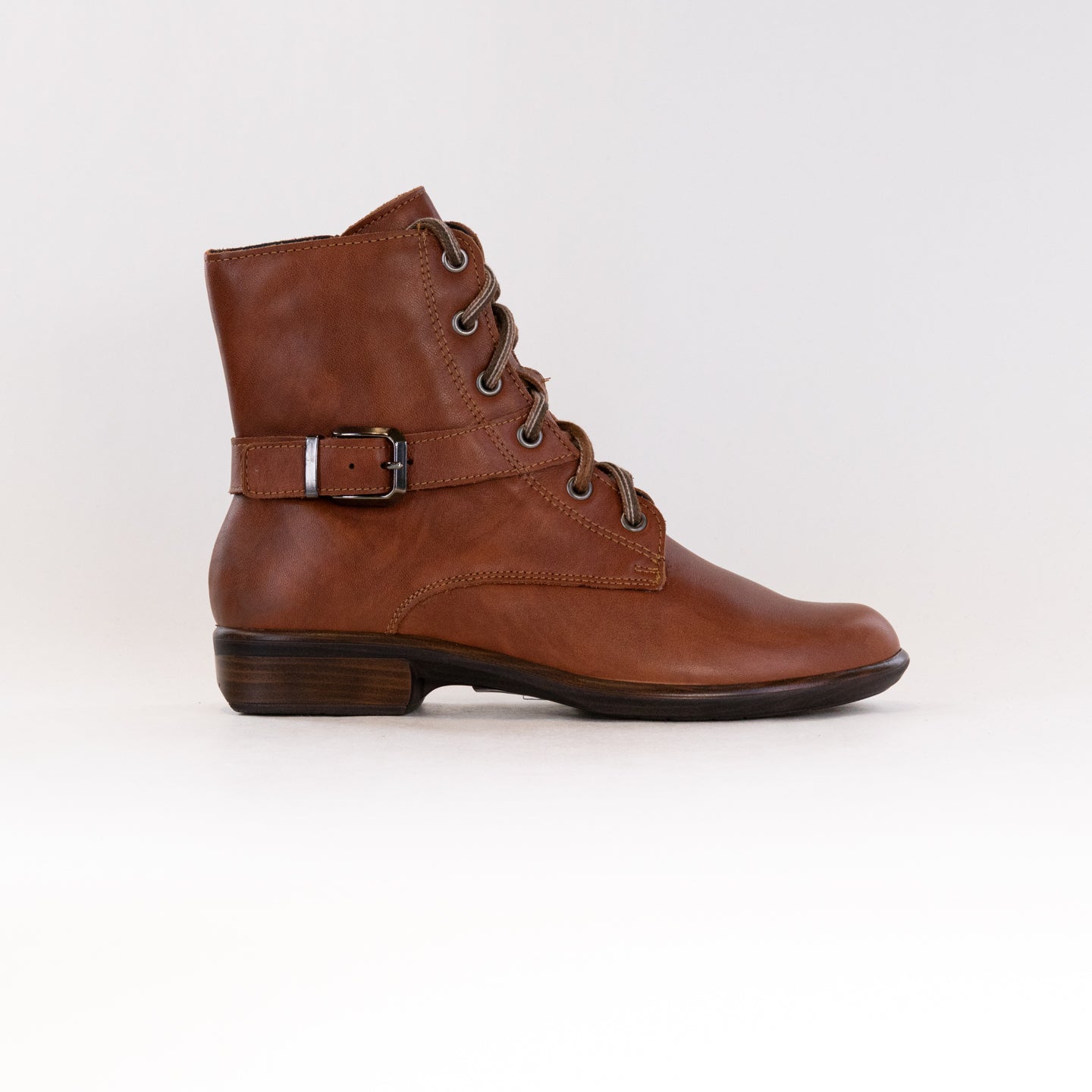Naot Women's Alize Fashionable Boots in Brown Peanut Colored Leather