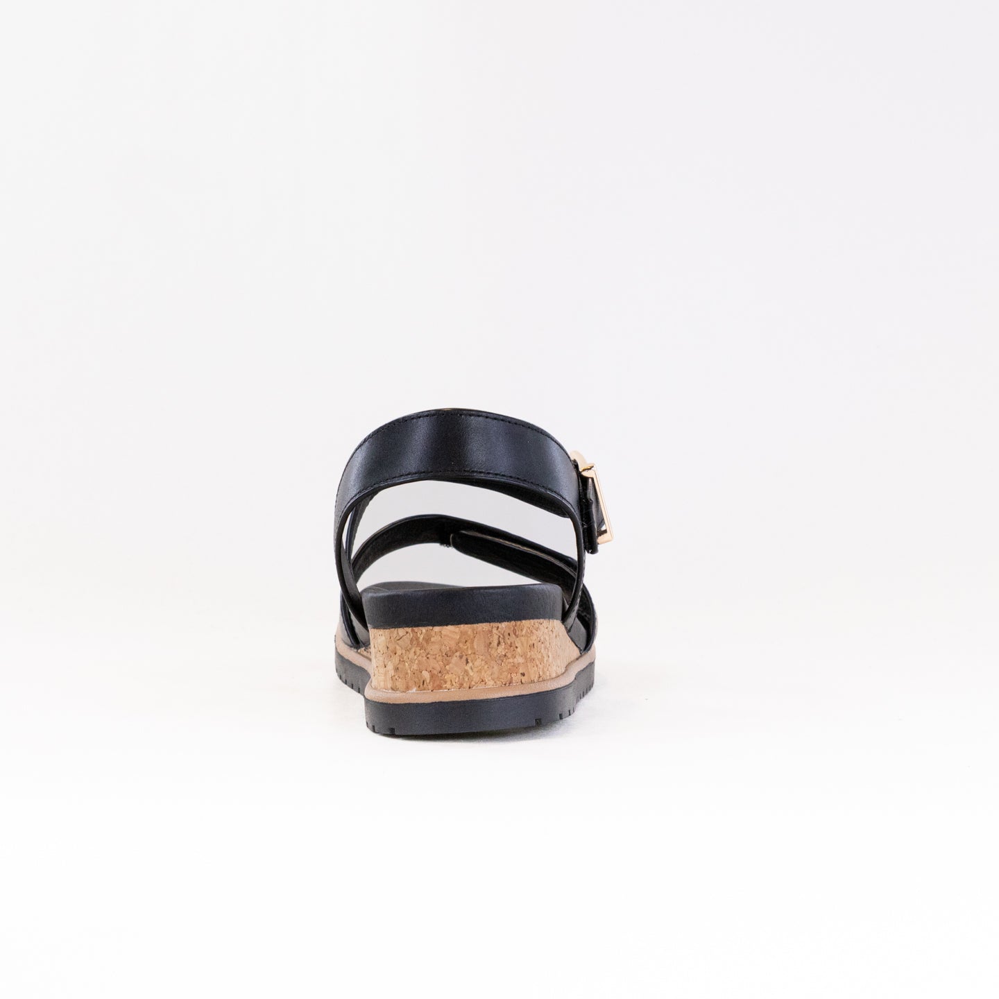 Ziera Women's Vamsy Black Leather Platform Wedges - Ideal for Summer