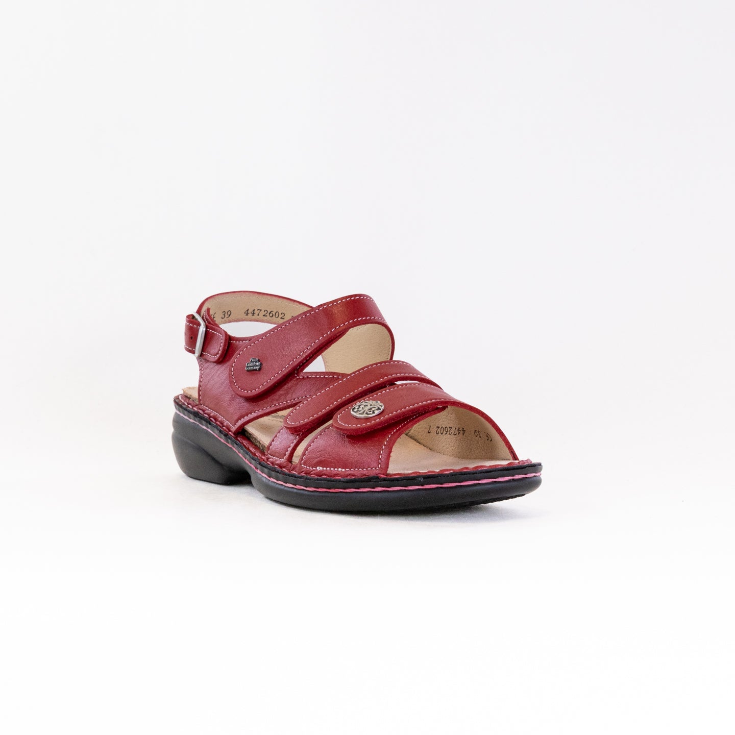 Stylish Red Finn Comfort Gomera - S Women's Shoes with Adjustable Straps