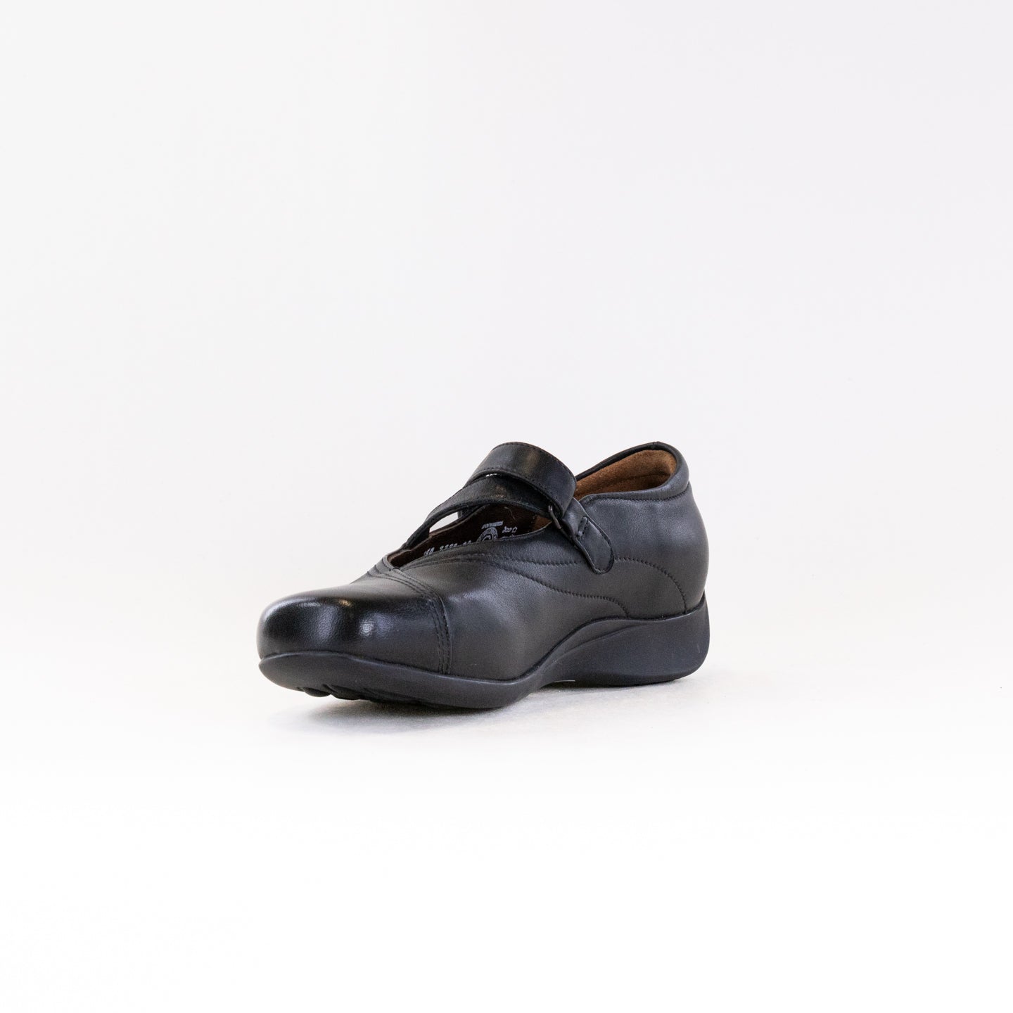 Wolky Women's Passion Black Smooth Leather Mary Jane Walking Shoes