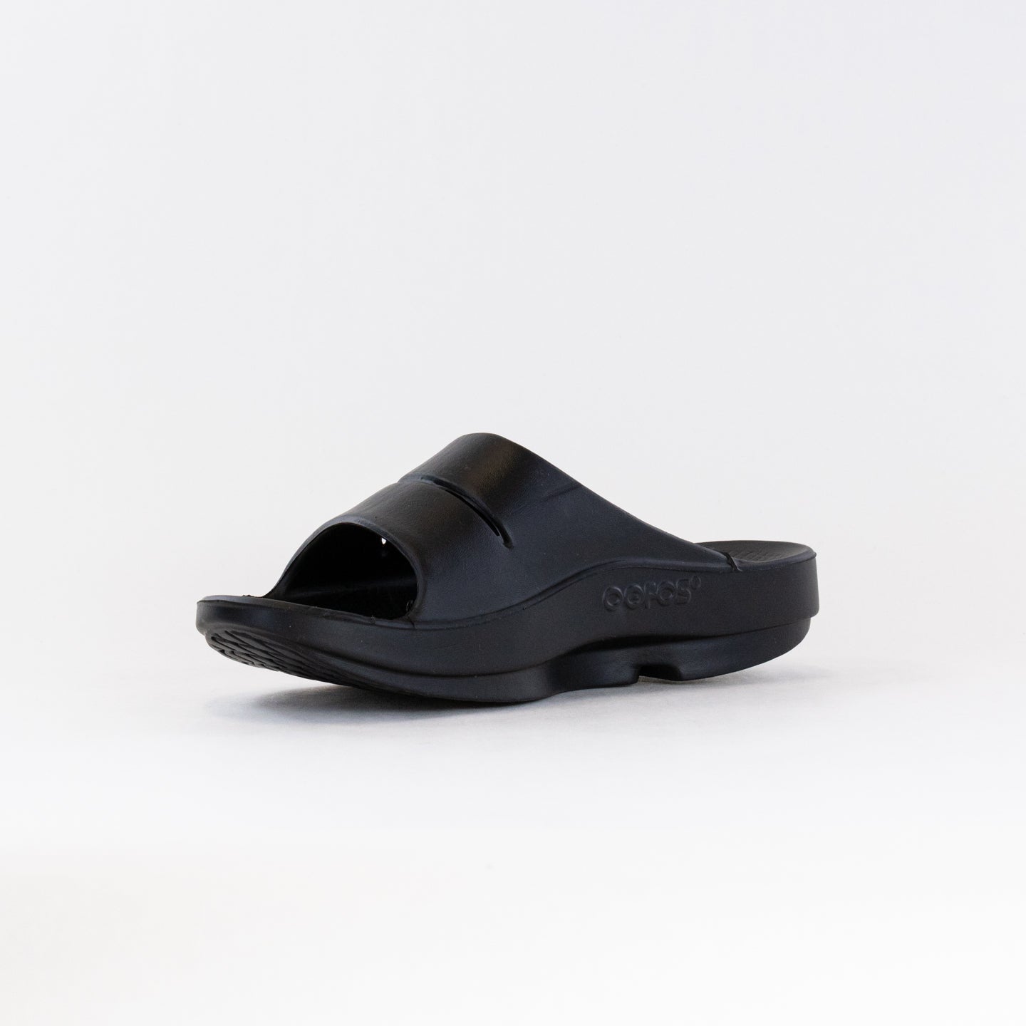 Unisex OOFOS Ooahh Slide Sandals in Stylish Black