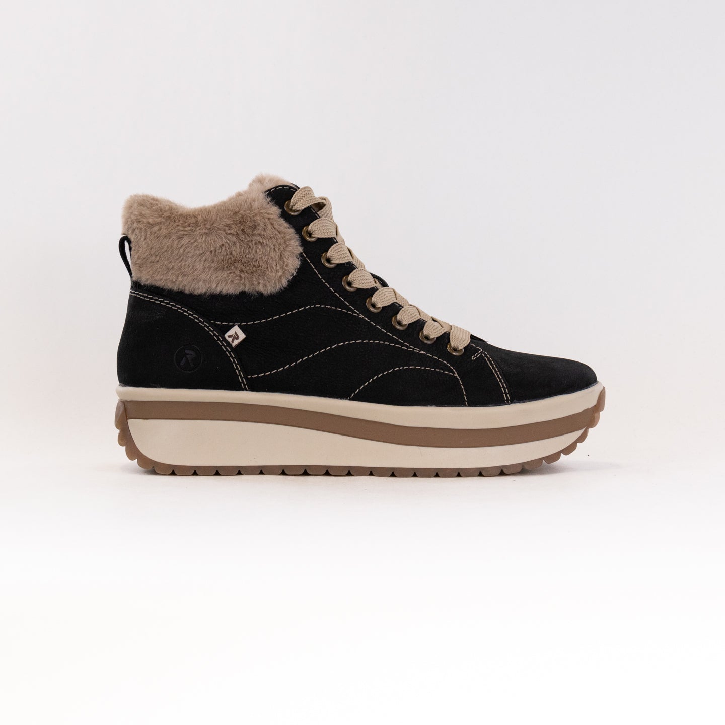 Rieker Women's W0961-01 Black Suede Leather R-EVOLUTION Boots