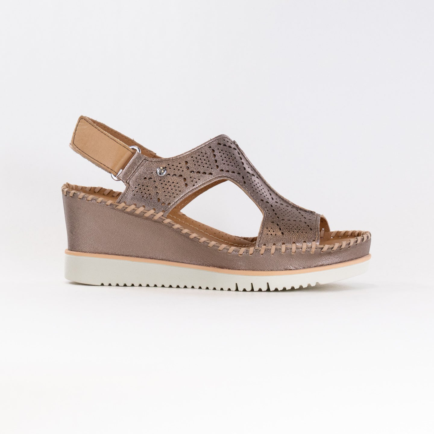 Pikolinos Aguadulce Women's Stone Sandals with Light Wedge Sole